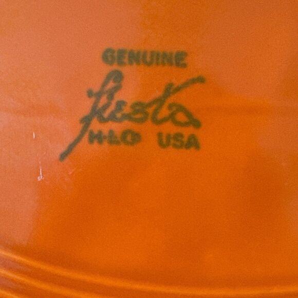 Homer Laughlin Fiesta Poppy 13.5" x 9.5" Large Oval Ceramic Serving Platter - Picture 5 of 8